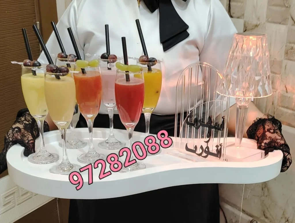 صينية عصائر وموهيتو لضيافة الحفلات